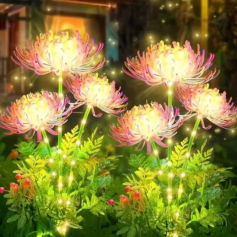 Solar Simulation Flower LED Lights 3 Heads Red Magic Lily Ground Lamps Waterproof Garden Pathway Yard Outdoor Flower Bed Decor
Solar Simulation Flower LED Lights 3 Heads Red Magic Lily Ground Lamps Waterproof Garden Pathway Yard Outdoor Flower Bed Decor