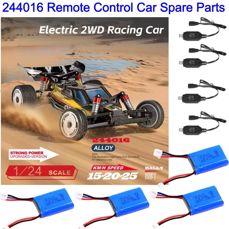 7.4V 350mAh Battery For 244016 RC Car Battery USB Charging Line Spare Parts For 244016 1:24 Drift Remote Control Car Battery
7.4V 350mAh Battery For 244016 RC Car Battery USB Charging Line Spare Parts For 244016 1:24 Drift Remote Control Car Battery