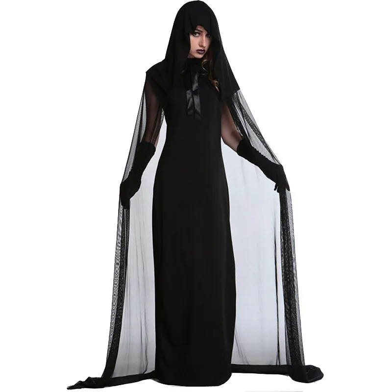 Halloween Witch Costume Vampire Clothing Witch Cosplay Ghost Dress Womens Horror Vampire Ghost Bride Fancy Party Black Dress
Halloween Witch Costume Vampire Clothing Witch Cosplay Ghost Dress Womens Horror Vampire Ghost Bride Fancy Party Black Dress