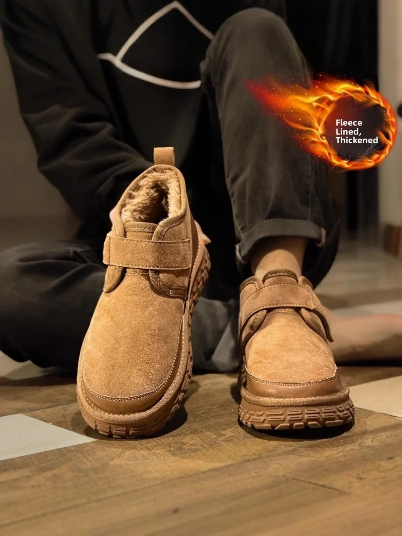 Northeast Men's Snow Boots 2025 New Winter Fleece Lined Warm Magic Stick Bread Shoe Fur Leather Integrated Cold Resistant Cot...
Northeast Men's Snow Boots 2025 New Winter Fleece Lined Warm Magic Stick Bread Shoe Fur Leather Integrated Cold Resistant Cot...