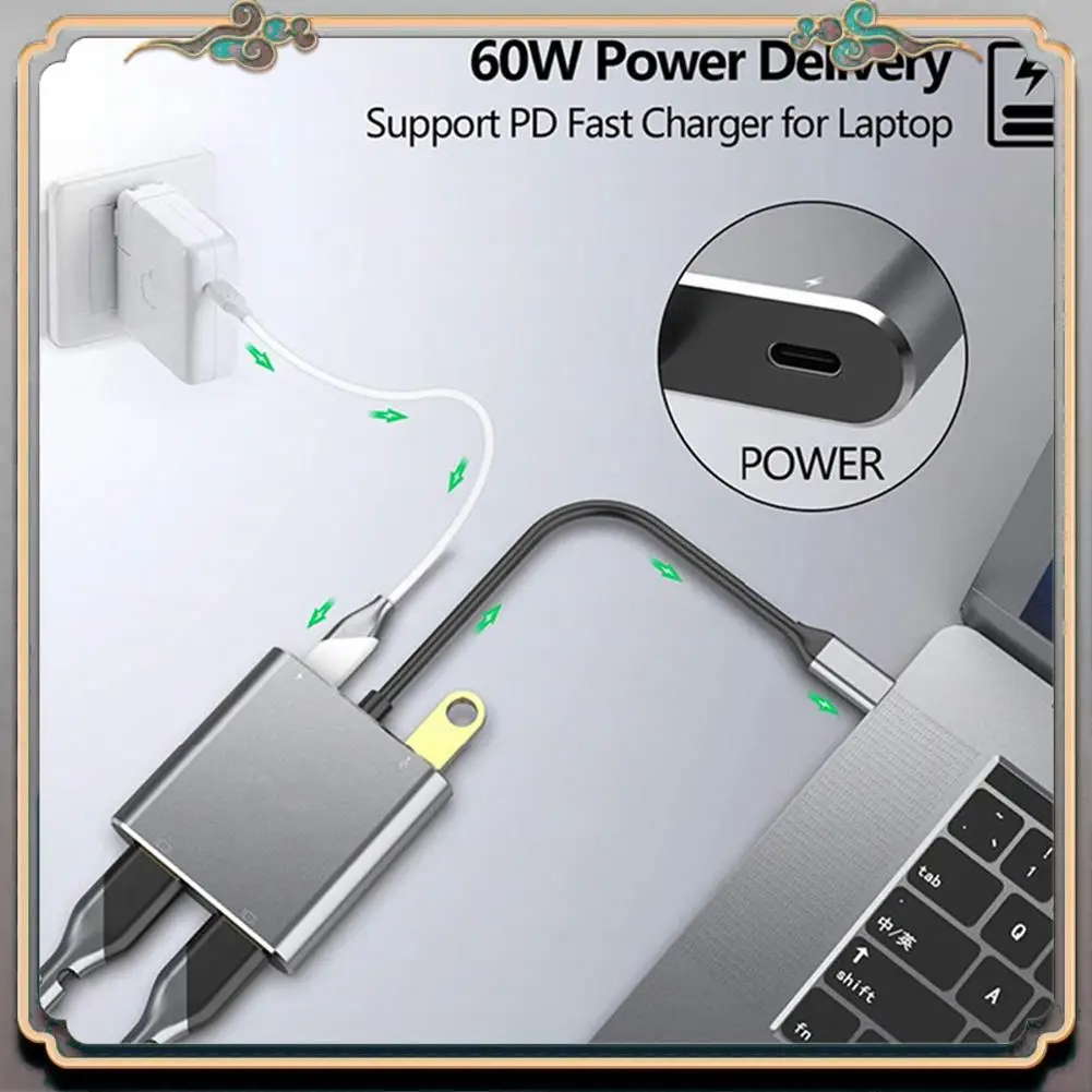Прочный концентратор 4в1 USB типа C для двойного порта зарядки 4K HD, адаптер док-станции USB-C с поддержкой двухэкранного дисплея
Прочный концентратор 4в1 USB типа C для двойного порта зарядки 4K HD, адаптер док-станции USB-C с поддержкой двухэкранного дисплея