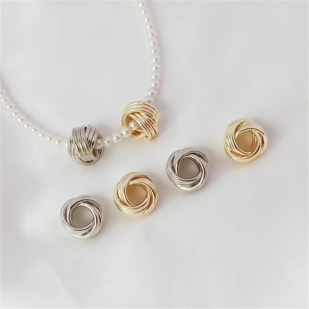 DIY Bracelet Necklace Material Copper 14K Gold-plated Smooth Surface Three-layer Wound Twisted Circle Hemp Rope Scattered Beads
DIY Bracelet Necklace Material Copper 14K Gold-plated Smooth Surface Three-layer Wound Twisted Circle Hemp Rope Scattered Beads
