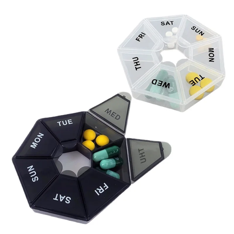 Weekly Pill Organizer, Portable Travel Pill Box Dispenser Medicine case 6 Colors (Seven Day) Edition for Vitamin/Fish Oil/Pills
Weekly Pill Organizer, Portable Travel Pill Box Dispenser Medicine case 6 Colors (Seven Day) Edition for Vitamin/Fish Oil/Pills