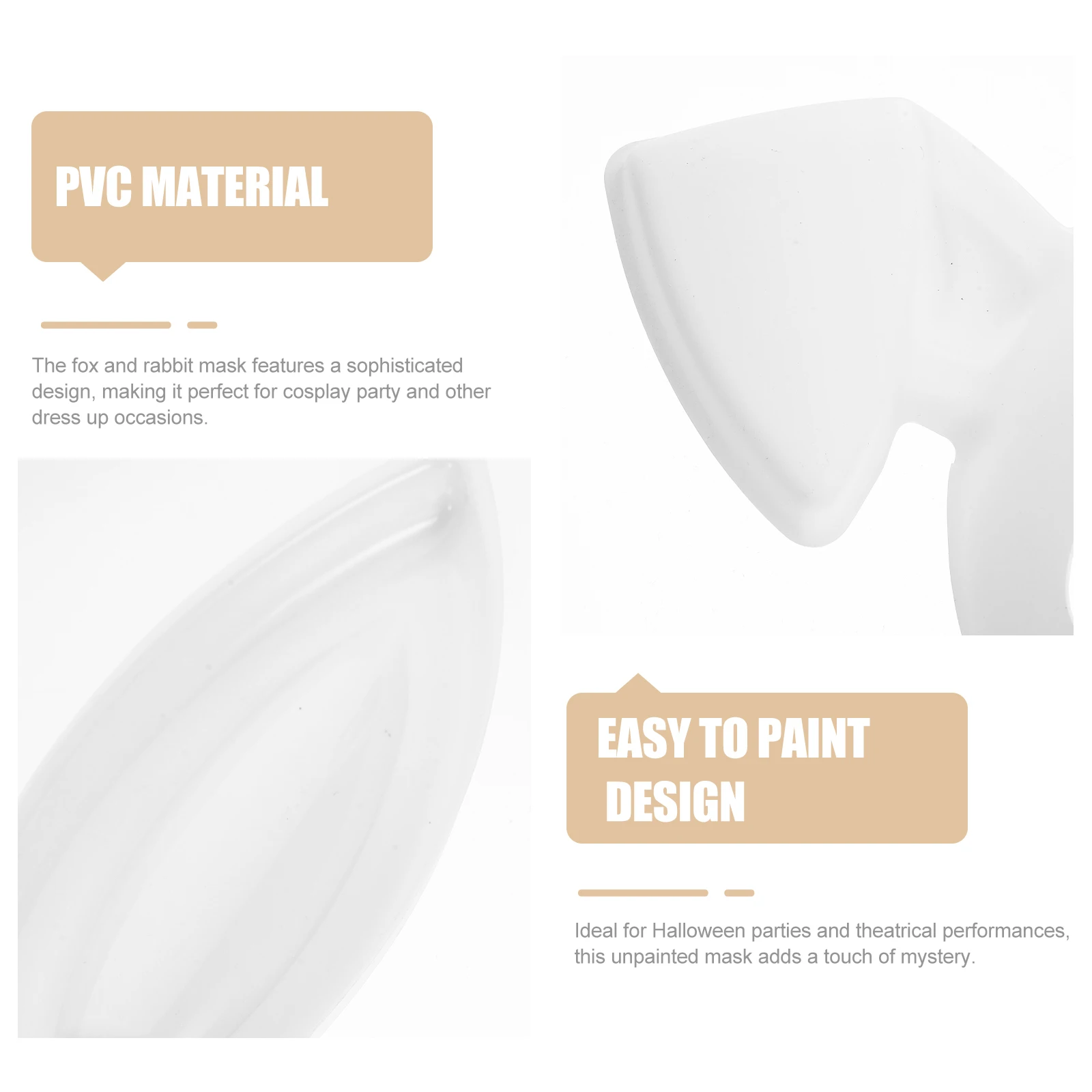 4pcs White Blank Fox Rabbit Diy Painting Mask For Cosplay Halloween Masquerade Unpainted Masks Prom Stage
4pcs White Blank Fox Rabbit Diy Painting Mask For Cosplay Halloween Masquerade Unpainted Masks Prom Stage