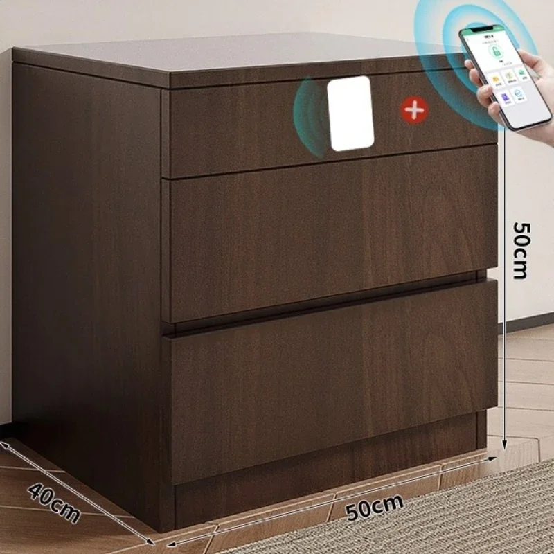 App or magnetic card bedside table Hidden anti-theft drawers Storage locker side table nordic mesita de noche bedroom furniture
App or magnetic card bedside table Hidden anti-theft drawers Storage locker side table nordic mesita de noche bedroom furniture