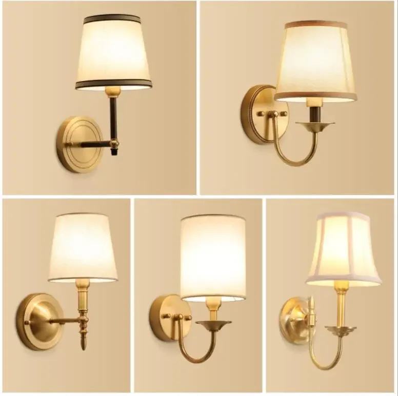 Full Copper American Wall Lamp Bedroom Bedside Lamp European Lighting Modern Simple Living Room Creative Corridor Wall Lamp
Full Copper American Wall Lamp Bedroom Bedside Lamp European Lighting Modern Simple Living Room Creative Corridor Wall Lamp