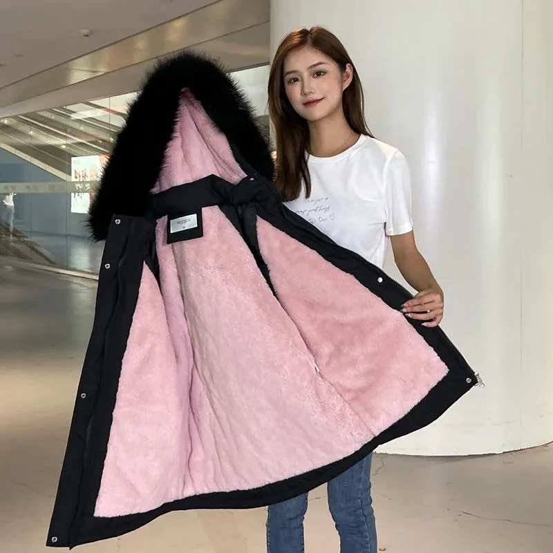 Down Cotton Coat Womens 2022 Winter New Loose Korean Plus Velvet Thick Padded Jacket Large Size Long Hooded Fur Collar Parkas
Down Cotton Coat Womens 2022 Winter New Loose Korean Plus Velvet Thick Padded Jacket Large Size Long Hooded Fur Collar Parkas