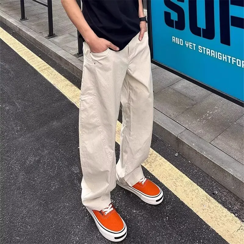 Off-white Ice Silk Quick-drying Work Pants for Men's Summer Thin Straight-leg Scimitar Pants American Cleanfit Casual Pants Man
Off-white Ice Silk Quick-drying Work Pants for Men's Summer Thin Straight-leg Scimitar Pants American Cleanfit Casual Pants Man