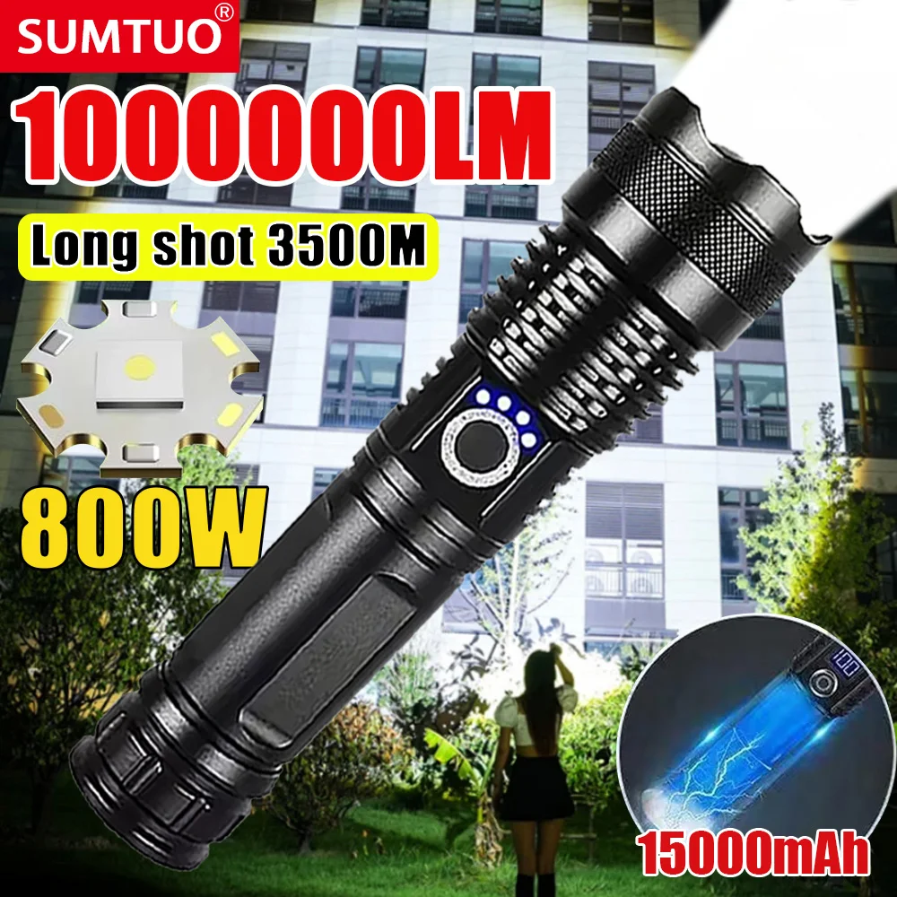 High Power XHP360 Led Flashlight Rechargeable Torch Zoom Usb Hand Lantern For Camping, Fishing,Hurting,Outdoor & Emergency Use
High Power XHP360 Led Flashlight Rechargeable Torch Zoom Usb Hand Lantern For Camping, Fishing,Hurting,Outdoor & Emergency Use
