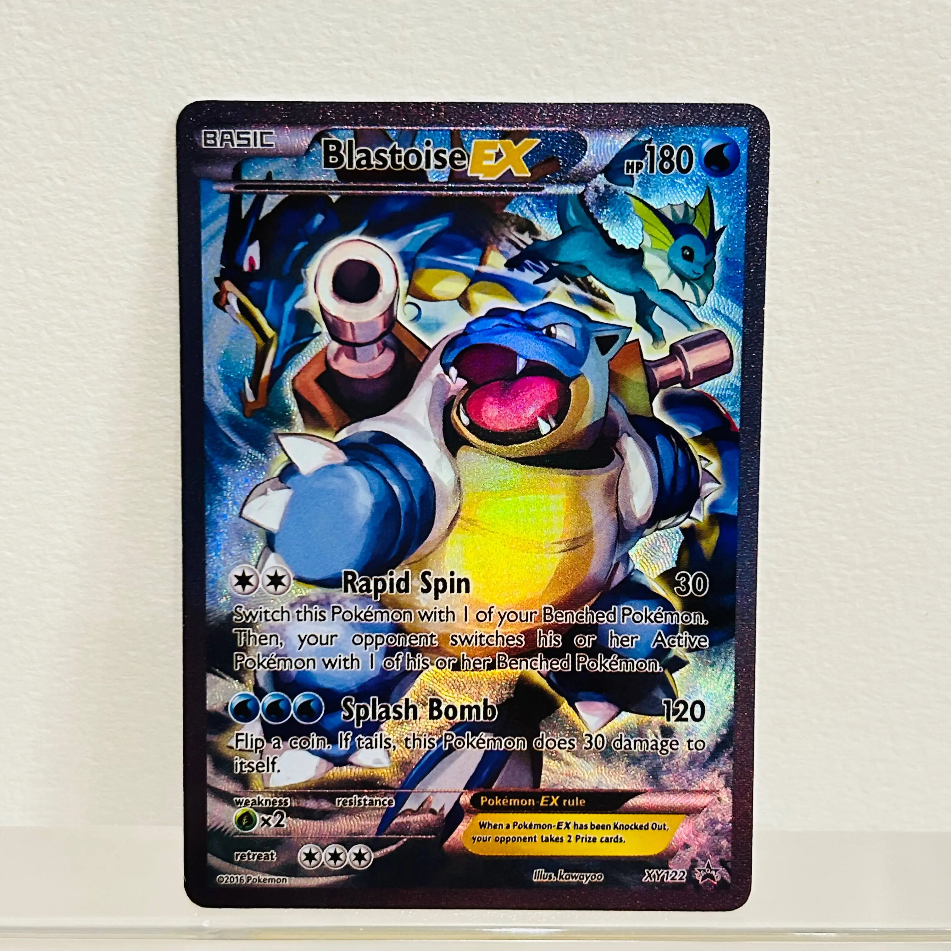 Pokemon Blastoise EX XY122 English Card Holographic Foil Texture DIY Premium Anime Collection Card
Pokemon Blastoise EX XY122 English Card Holographic Foil Texture DIY Premium Anime Collection Card