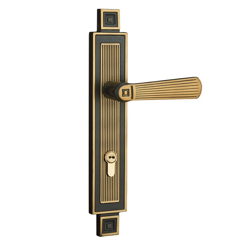 Brass silent indoor door lock universal room magnetic simple new wooden door handle lock
Brass silent indoor door lock universal room magnetic simple new wooden door handle lock