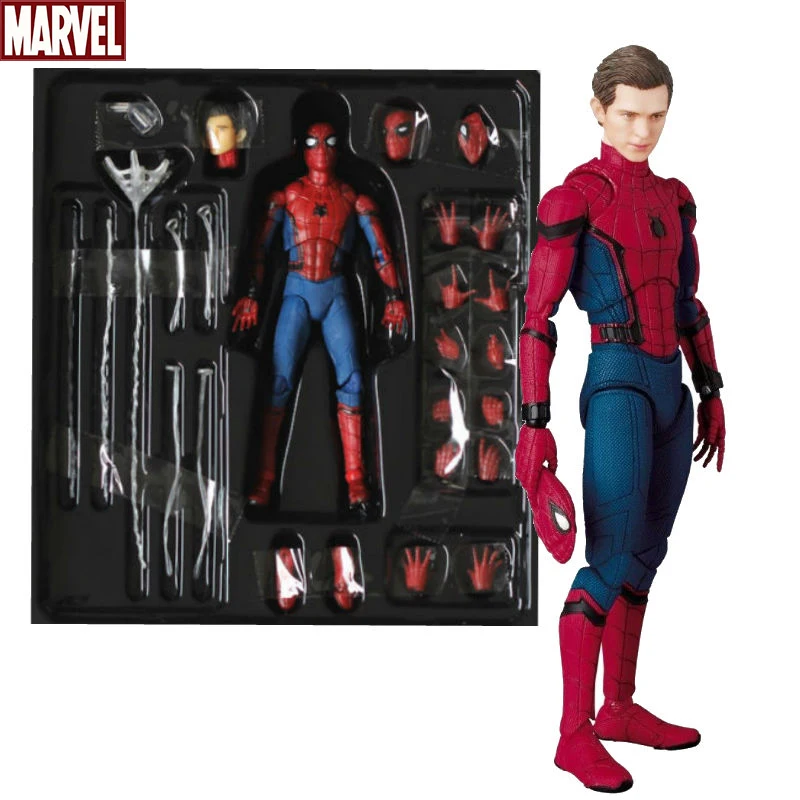 Mafex 044 Фигурка Человека-паука, игрушки, Tom Holland, статуя Человека-паука, модель куклы, орнамент, коллекционные подарки для парня, детей
Mafex 044 Фигурка Человека-паука, игрушки, Tom Holland, статуя Человека-паука, модель куклы, орнамент, коллекционные подарки для парня, детей