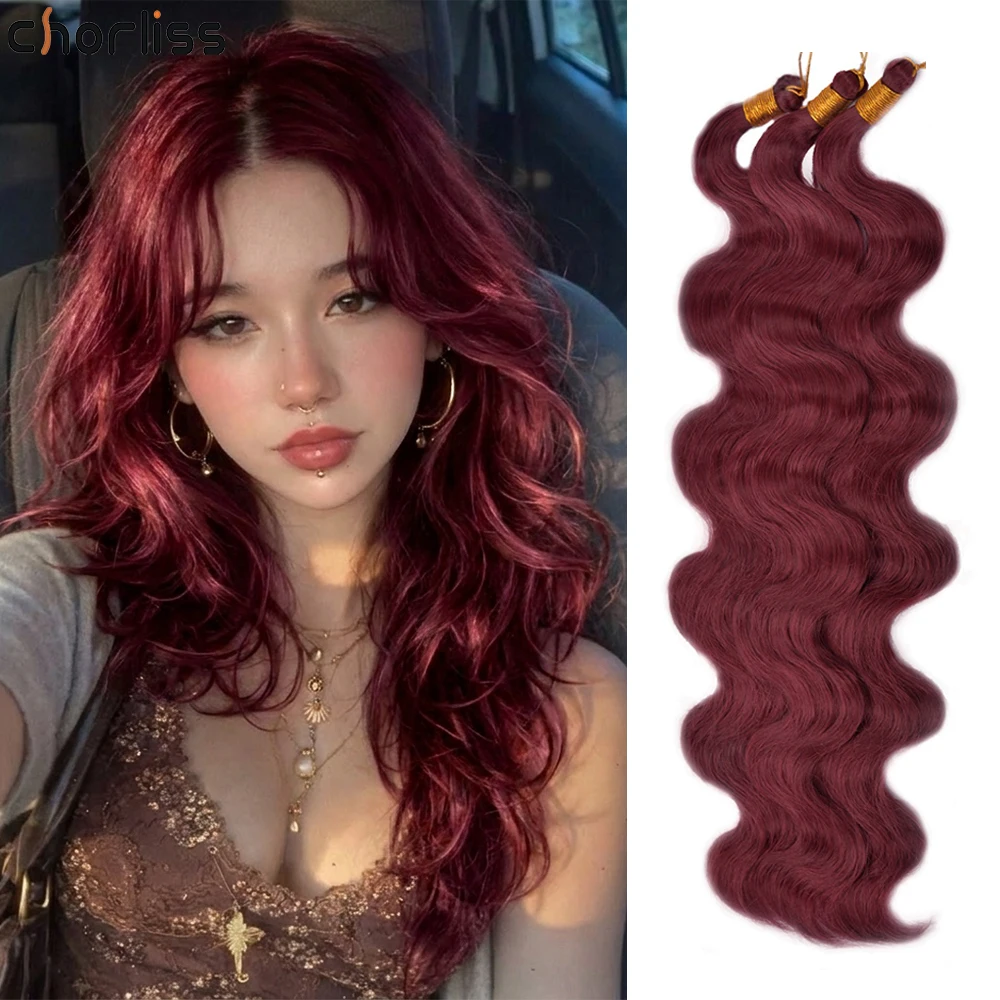 100g 24inch Heat Resistant Pre Looped Bora Braids Water Wave Curly Crochet Hair Soft Body Wave Synthetic Braiding Hair for Women
100g 24inch Heat Resistant Pre Looped Bora Braids Water Wave Curly Crochet Hair Soft Body Wave Synthetic Braiding Hair for Women