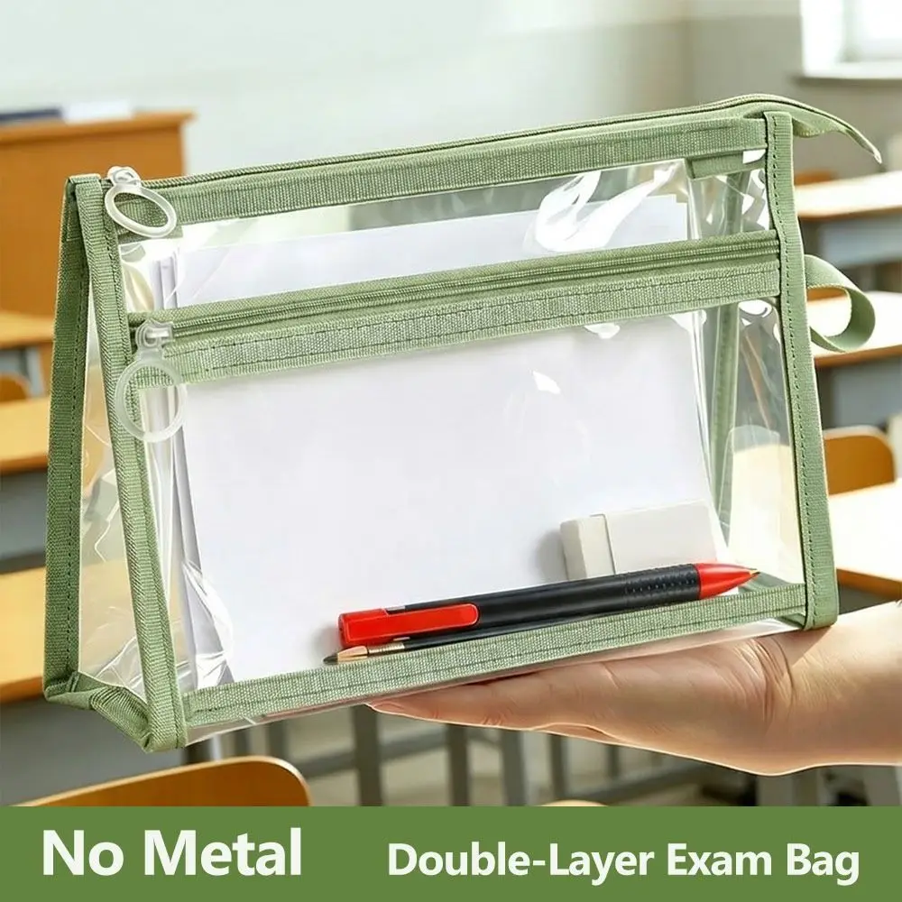 High Quality PVC Pencil Case Double Layer Transparent Pencil Pouch Large Capacity Stationery Bag Students
High Quality PVC Pencil Case Double Layer Transparent Pencil Pouch Large Capacity Stationery Bag Students