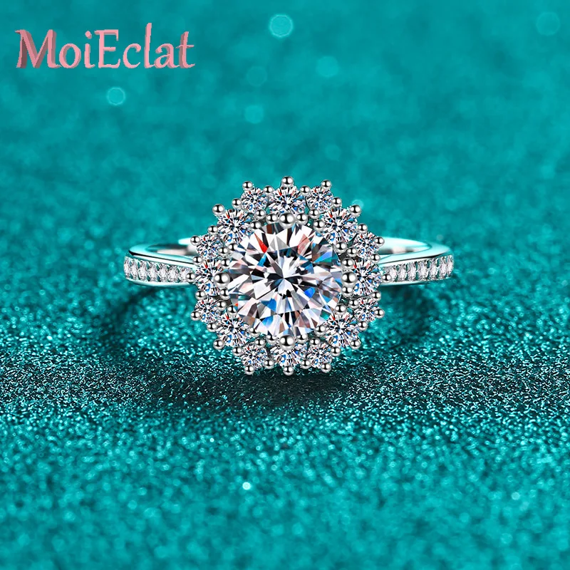 Luxury Sunflower 1 Carat Moissanite Ring for Women Holiday Gifts, Stunning Platinum Pt950 Band Elegant Fine Jewelry for Her
Luxury Sunflower 1 Carat Moissanite Ring for Women Holiday Gifts, Stunning Platinum Pt950 Band Elegant Fine Jewelry for Her