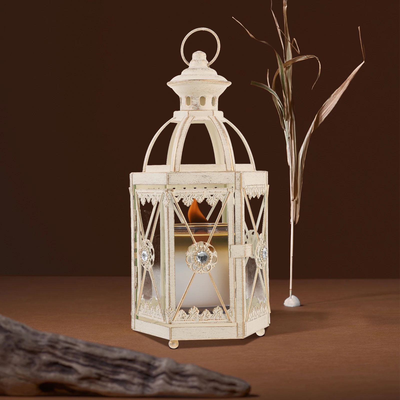 Rustic Vintage Iron Art Lantern Glass Windproof Table Holder Decorative Home Office Wedding Party Romantic
Rustic Vintage Iron Art Lantern Glass Windproof Table Holder Decorative Home Office Wedding Party Romantic