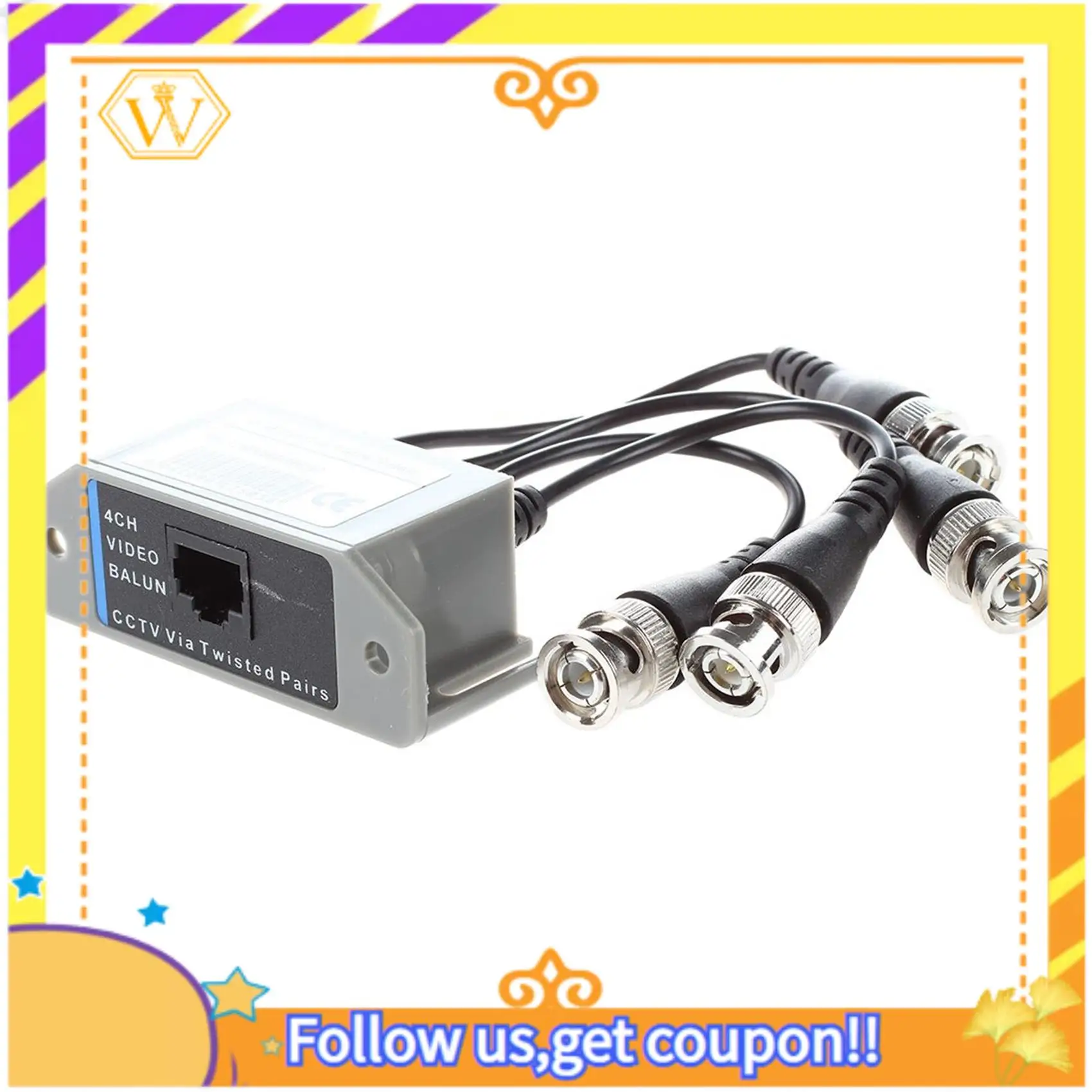 Latest-2X 4-Channel Video Balun BNC UTP CAT5 Transmitter For CCTV/ Surveillance Camera Trend
Latest-2X 4-Channel Video Balun BNC UTP CAT5 Transmitter For CCTV/ Surveillance Camera Trend
