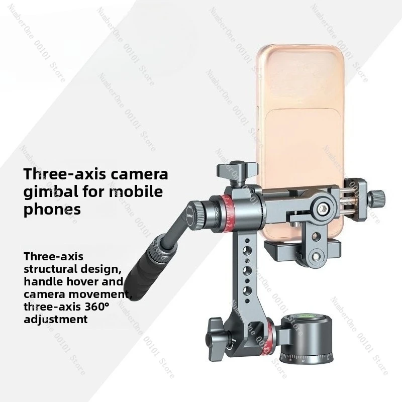 360° Rotatable Aluminum Phone Gimbal Tripod Stand Expandable Desktop Floor Mount for Smartphone Live Video Shooting
360° Rotatable Aluminum Phone Gimbal Tripod Stand Expandable Desktop Floor Mount for Smartphone Live Video Shooting