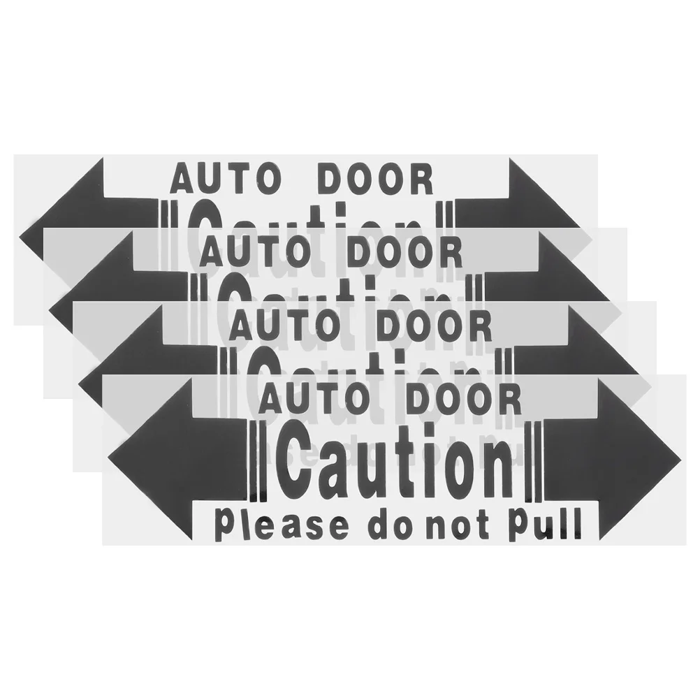4 Pcs Automatic Door Sticker Car Decoration Stickers Window Safety Decals Warning Signs Open PVC Labels
4 Pcs Automatic Door Sticker Car Decoration Stickers Window Safety Decals Warning Signs Open PVC Labels
