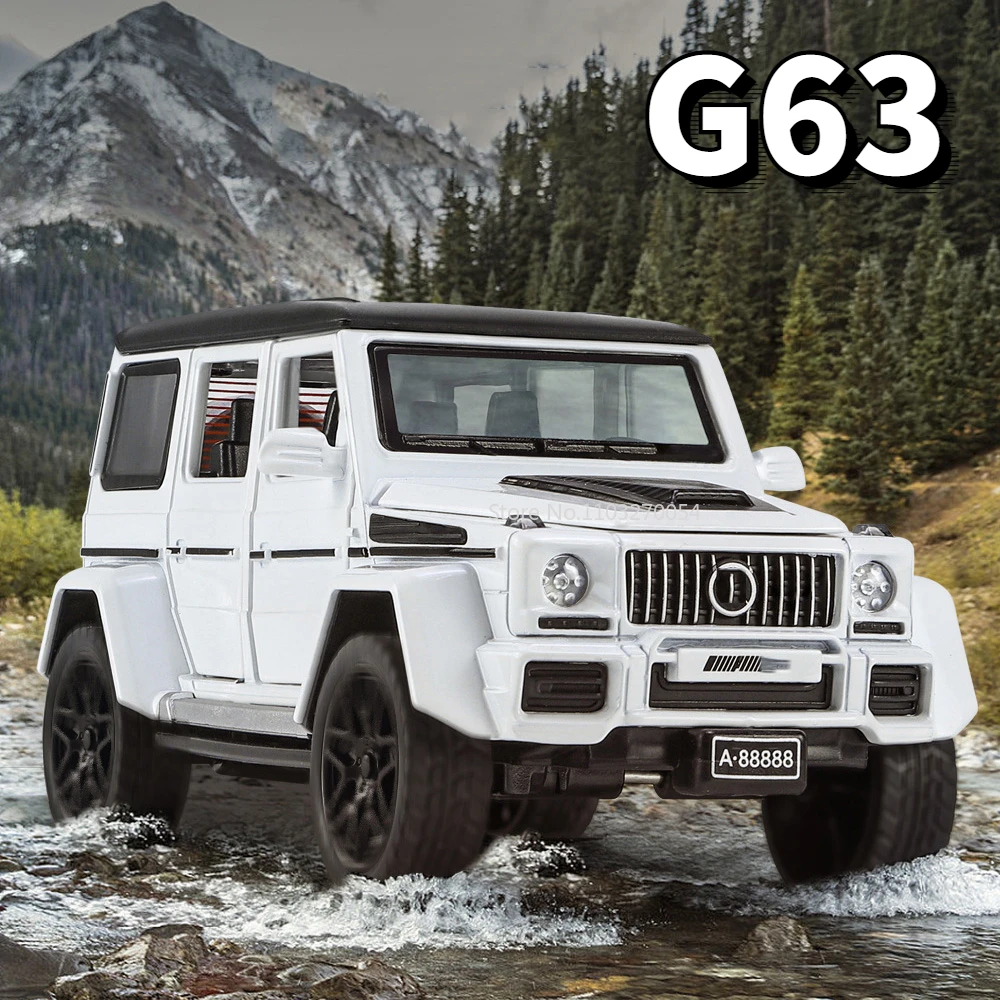 Модель автомобиля G63 из сплава, Коллекция игрушечных автомобилей с отлитым металлическим корпусом, изысканный дизайн интерьера с открытой дверью, коллекция автомобилей, 1/32
Модель автомобиля G63 из сплава, Коллекция игрушечных автомобилей с отлитым металлическим корпусом, изысканный дизайн интерьера с открытой дверью, коллекция автомобилей, 1/32