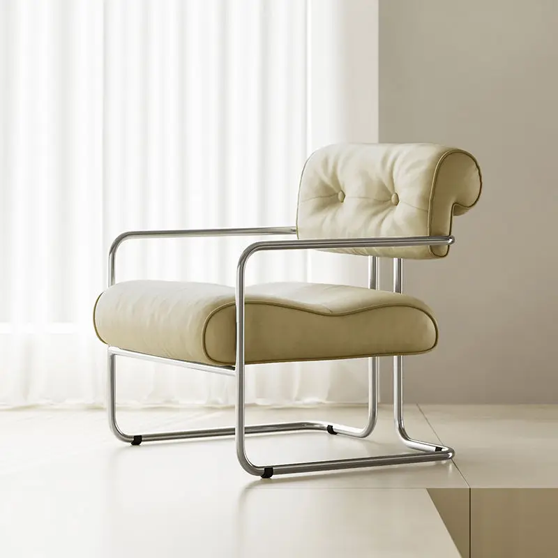 MOMO Antique Style Sofa Chair Living Room Designer Simple Single Chair Hotel Club Bauhaus Negotiation Stainless Steel Chair 
MOMO Antique Style Sofa Chair Living Room Designer Simple Single Chair Hotel Club Bauhaus Negotiation Stainless Steel Chair