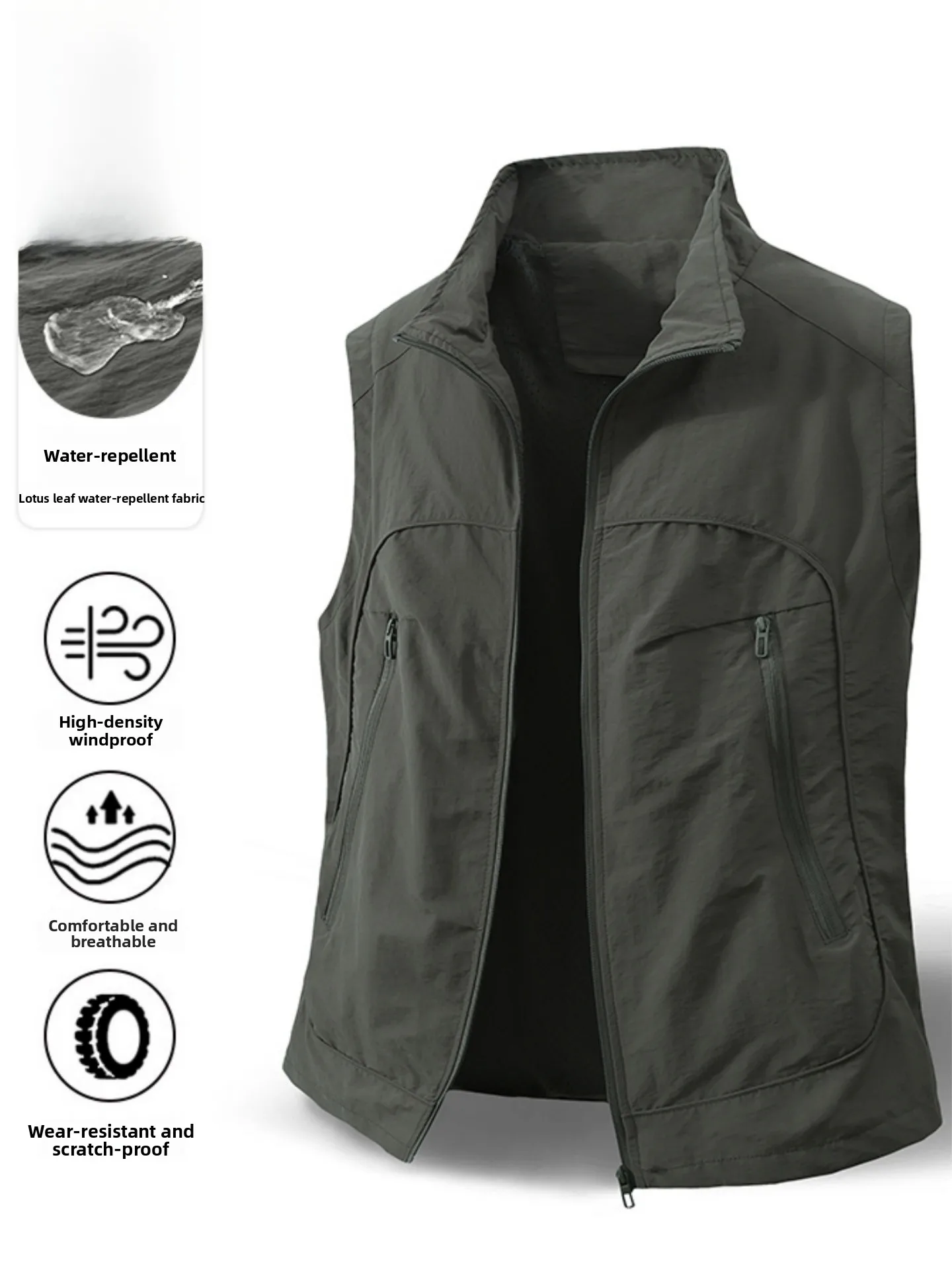 Водонепроницаемый жилет с отложным воротником для мужчин, весна-осень, в стиле пэчворк, для мужчин среднего возраста, рабочая одежда, куртка-жилет прямого кроя
Водонепроницаемый жилет с отложным воротником для мужчин, весна-осень, в стиле пэчворк, для мужчин среднего возраста, рабочая одежда, куртка-жилет прямого кроя