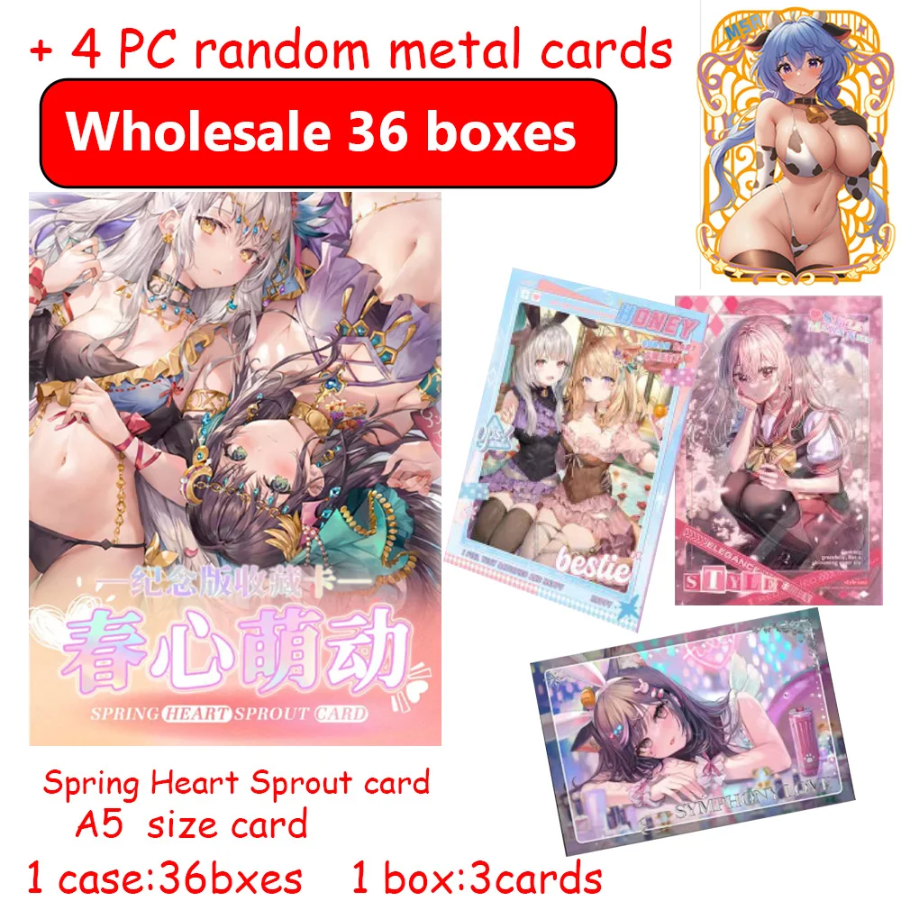 Wholesale Goddess Story Spring Heart Sprout card A5 card waifu Sexy Swimsuit Bikini Booster Box Doujin Toy And Kids Hobby Gift
Wholesale Goddess Story Spring Heart Sprout card A5 card waifu Sexy Swimsuit Bikini Booster Box Doujin Toy And Kids Hobby Gift