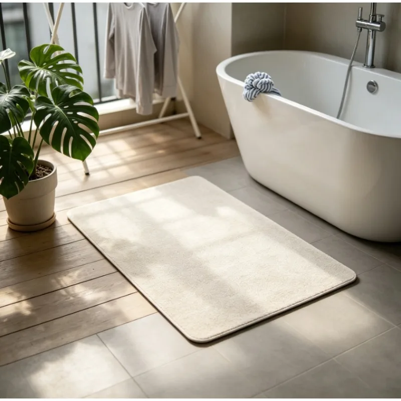 Diatomite Bath Mat Super Absorbent Quick Dry Non Slip Floor Pad for Bathroom Kitchen Home and Daily Use
Diatomite Bath Mat Super Absorbent Quick Dry Non Slip Floor Pad for Bathroom Kitchen Home and Daily Use