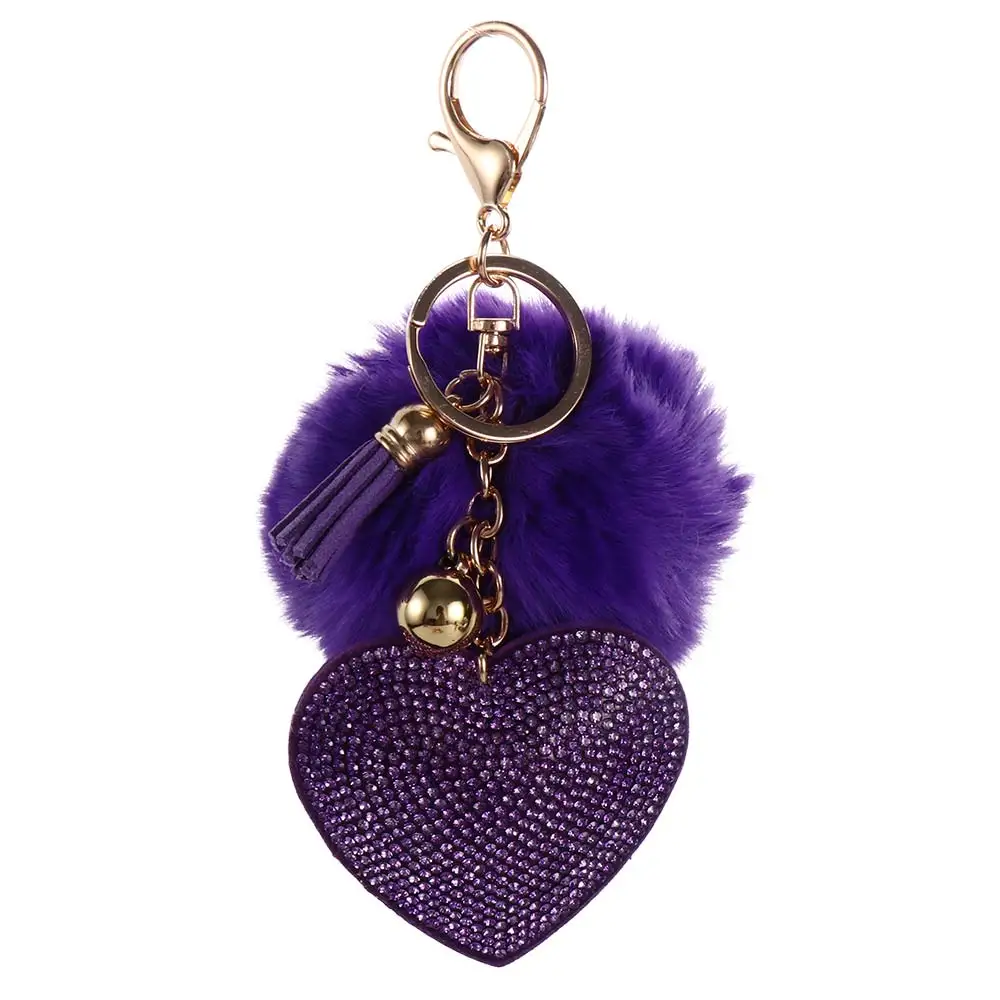 Fashion Packaging Decoration for Women's Bags Girls Ornaments Bag Pendant Pompom Keychains Rhinestone Heart Rhinestone Keyrings
Fashion Packaging Decoration for Women's Bags Girls Ornaments Bag Pendant Pompom Keychains Rhinestone Heart Rhinestone Keyrings
