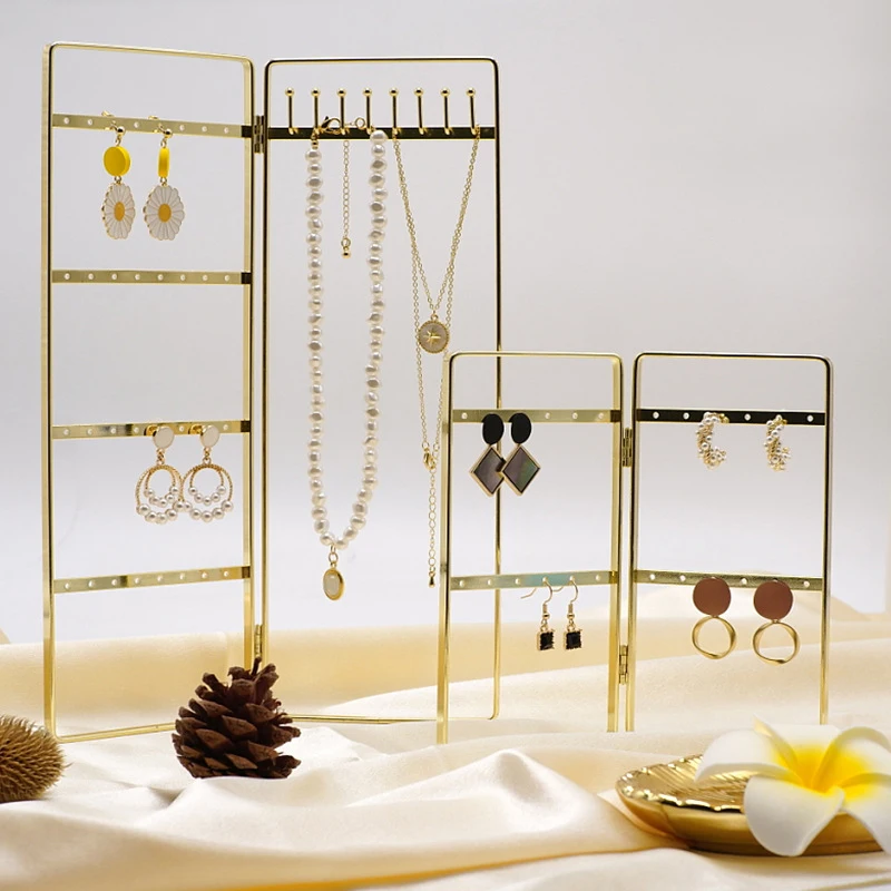 Beadsnice Jewelry Rack Earrings Rings Necklaces Desktop Storage Metal Display Shelf
Beadsnice Jewelry Rack Earrings Rings Necklaces Desktop Storage Metal Display Shelf