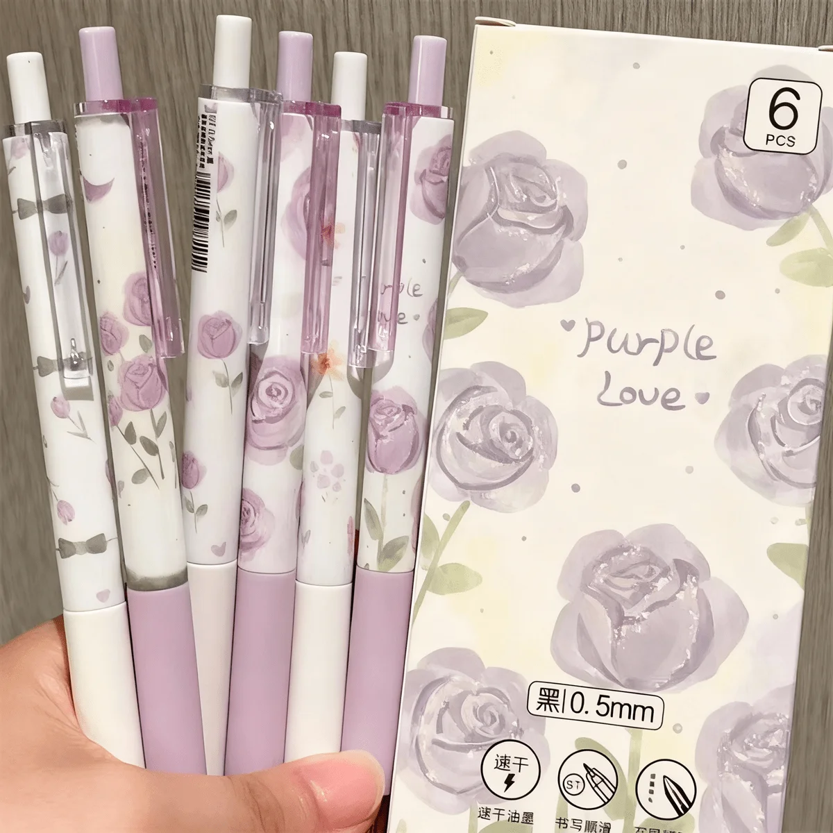 6pcs/Set Adorable Go Duck Neutral Pens, Fine Tip Brush Pen, Matte Black Carbon Ink | Fashionable Heart-Shaped Design, Ergonomic
6pcs/Set Adorable Go Duck Neutral Pens, Fine Tip Brush Pen, Matte Black Carbon Ink | Fashionable Heart-Shaped Design, Ergonomic