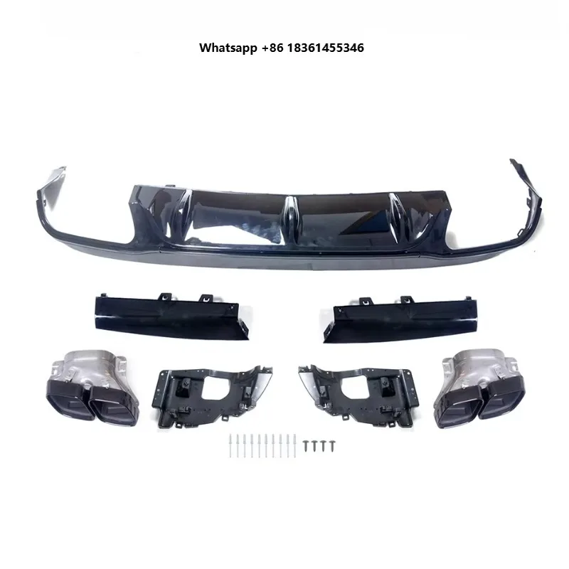 For E-Class Coupe C238 Style 2016+ Black Silver Bumper ABS Plastic Body Kit with Rear Diffuser Exhaust Pipe
For E-Class Coupe C238 Style 2016+ Black Silver Bumper ABS Plastic Body Kit with Rear Diffuser Exhaust Pipe