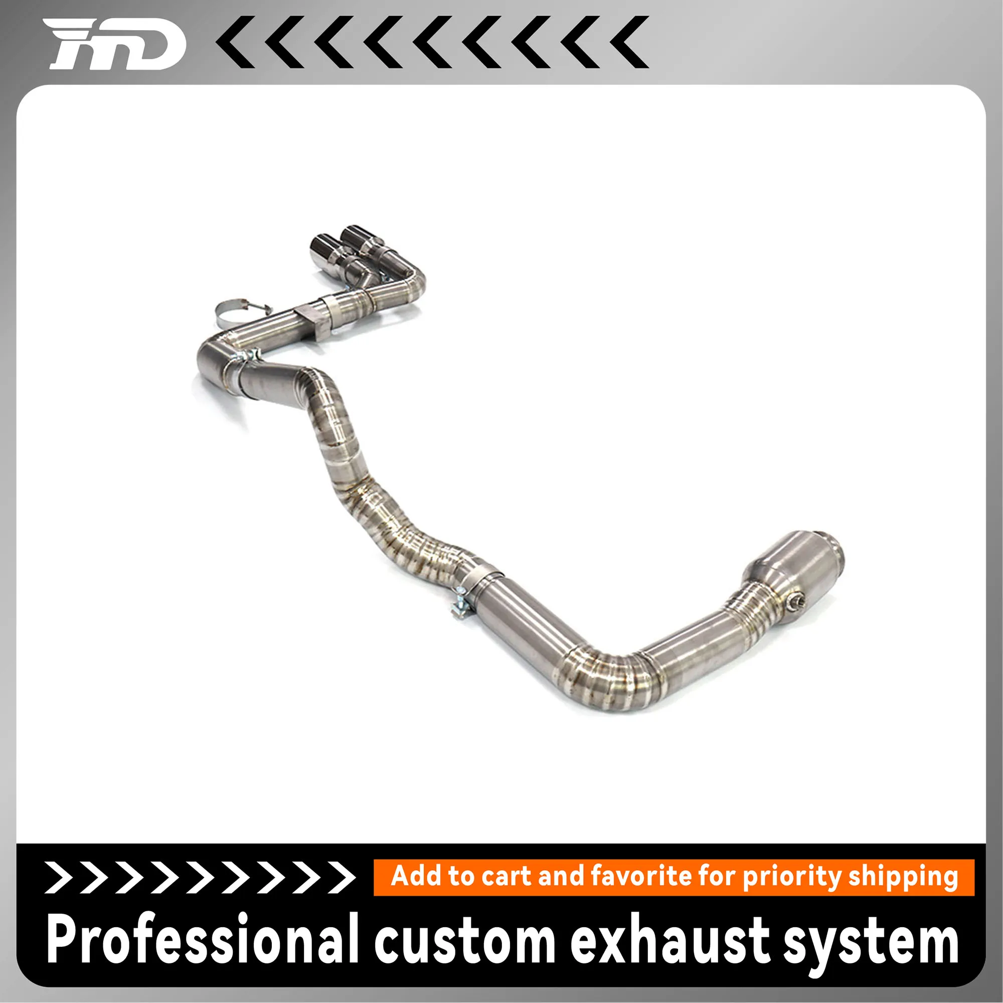 HMD is suitable for Porsche 718 Cayman titanium alloy single-sided full-section performance exhaust accessories
HMD is suitable for Porsche 718 Cayman titanium alloy single-sided full-section performance exhaust accessories