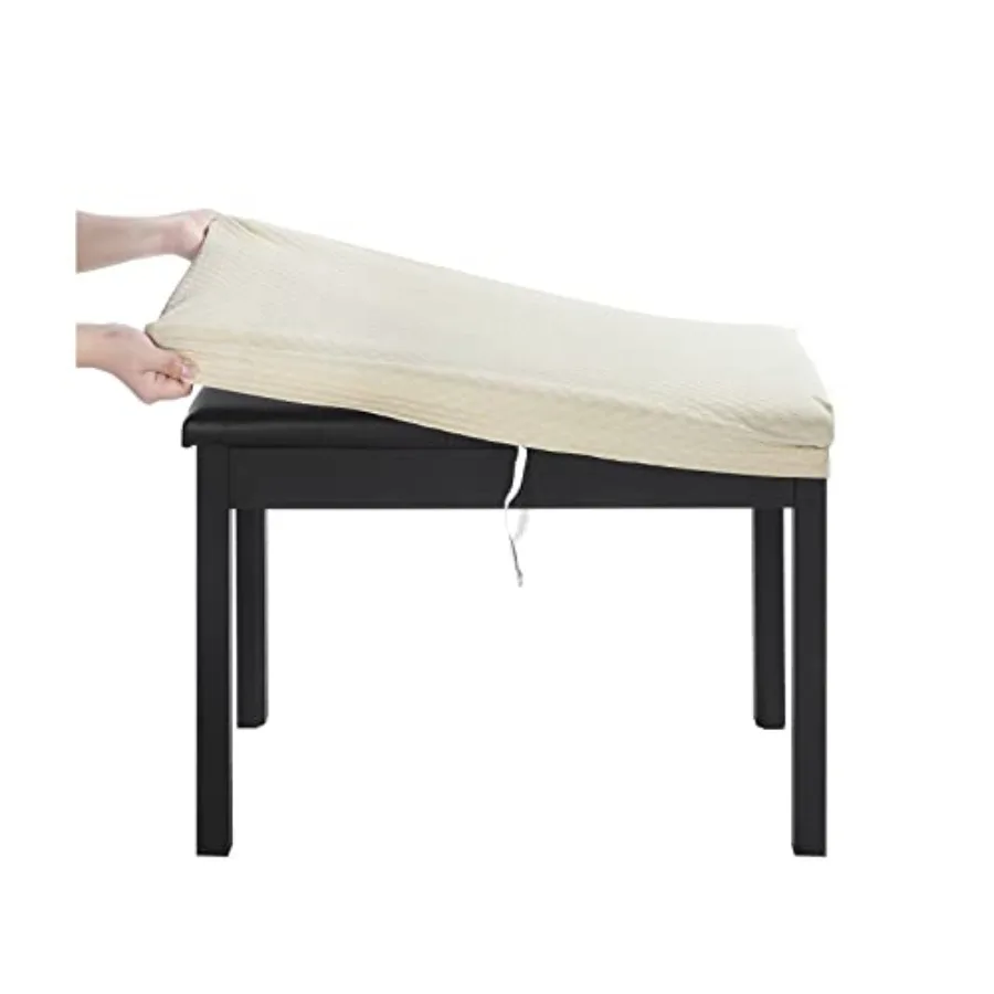 Luxury Piano Bench Cover, 20"- 27" L x (11.8"- 15.7") W Stretch Jacquard Washable Rectangle Dressing Stool Slipcover (S
Luxury Piano Bench Cover, 20"- 27" L x (11.8"- 15.7") W Stretch Jacquard Washable Rectangle Dressing Stool Slipcover (S