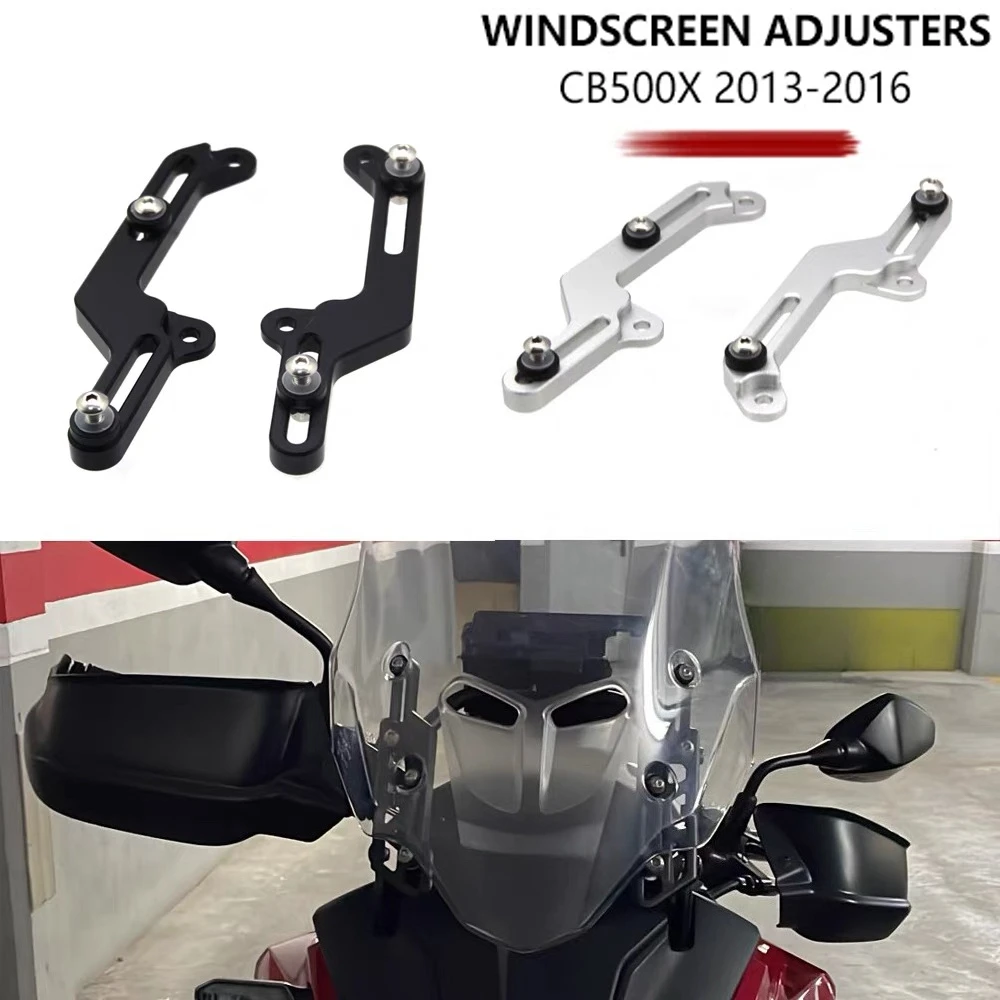 For HONDA CB500X CB500 X CB 500X CB 500 X 2013 2014 2015 2016 Motorcycle Windscreen Adjusters CNC Aluminum Windshield Bracket
For HONDA CB500X CB500 X CB 500X CB 500 X 2013 2014 2015 2016 Motorcycle Windscreen Adjusters CNC Aluminum Windshield Bracket