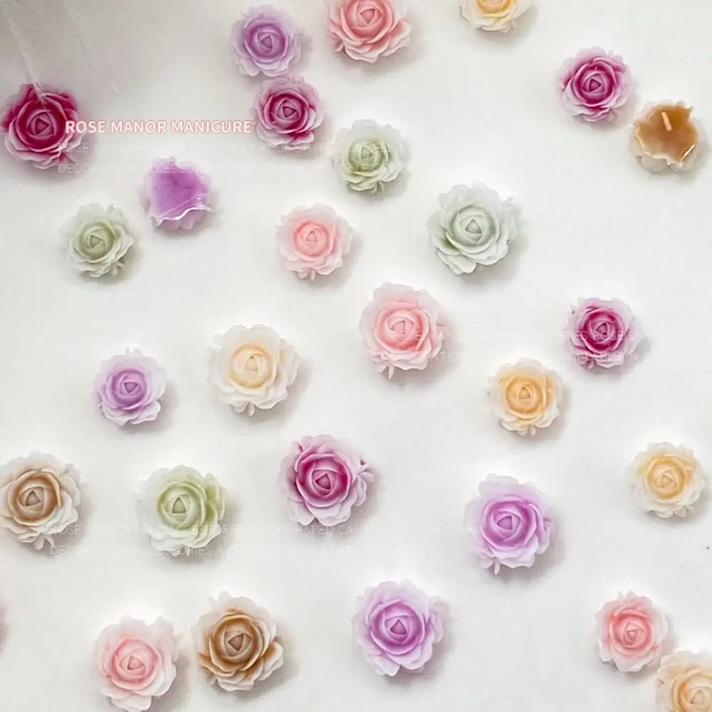 50 Pcs Resin Gradient Rose Rose Flower Nails Accessories 6mm+8mm Smudged Vintage Nail Art Decoration 3D Mixed Size
50 Pcs Resin Gradient Rose Rose Flower Nails Accessories 6mm+8mm Smudged Vintage Nail Art Decoration 3D Mixed Size