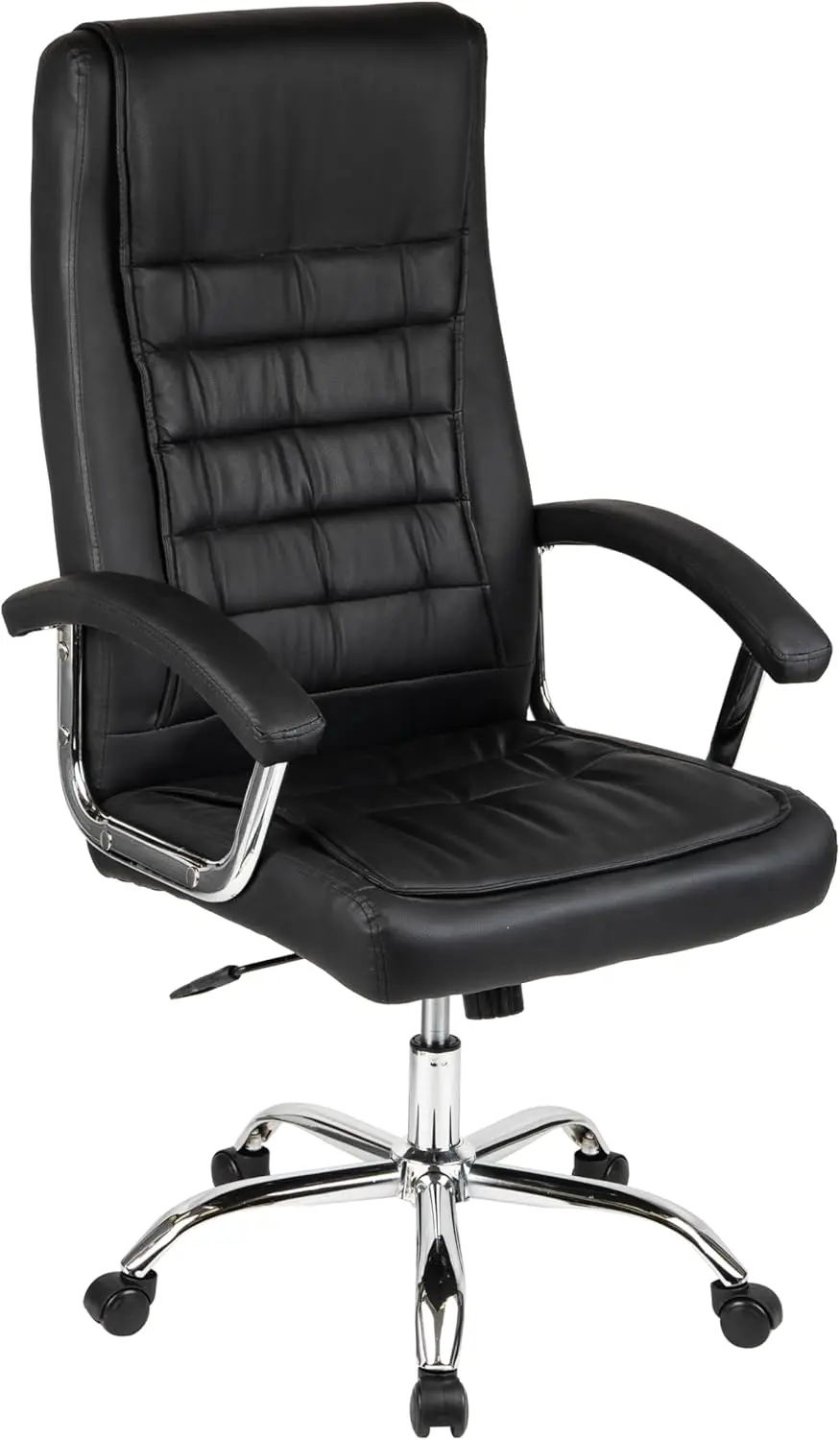 Swivel Office Chair With Headrest, 25"" L X 22"" W X 45-47.5"" H, Bla 25"" L X 22"" W X 45-47.5"" H
Swivel Office Chair With Headrest, 25"" L X 22"" W X 45-47.5"" H, Bla 25"" L X 22"" W X 45-47.5"" H
