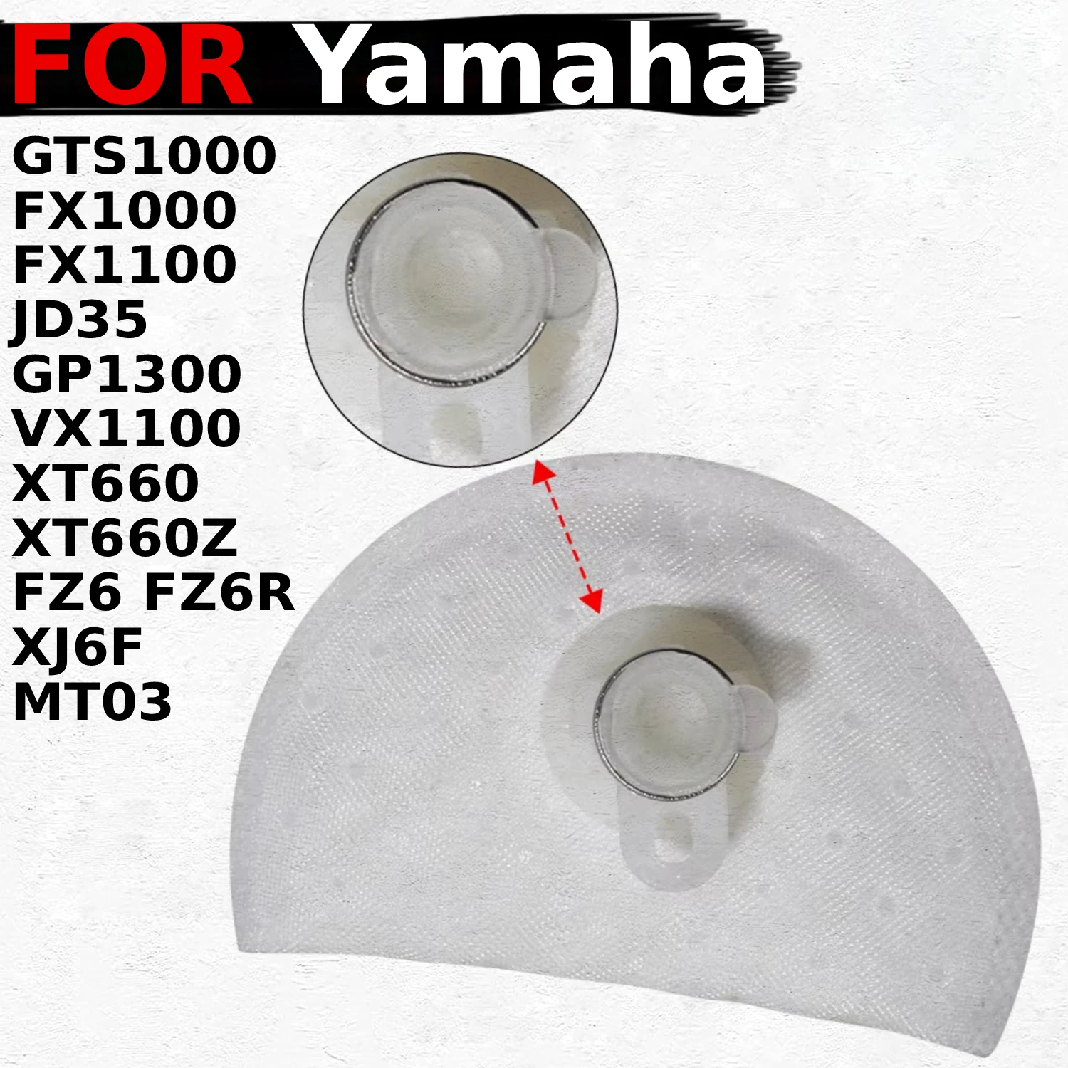 Motorcycle Fuel Pump Filter/Strainer For Yamaha XJ6F FZ6RZ FZ6RA FZ6RB FZ6RD FZ6R Diversion F ABS XJ6FA XJ6N XJ6NA XJ6S XJ6SA
Motorcycle Fuel Pump Filter/Strainer For Yamaha XJ6F FZ6RZ FZ6RA FZ6RB FZ6RD FZ6R Diversion F ABS XJ6FA XJ6N XJ6NA XJ6S XJ6SA