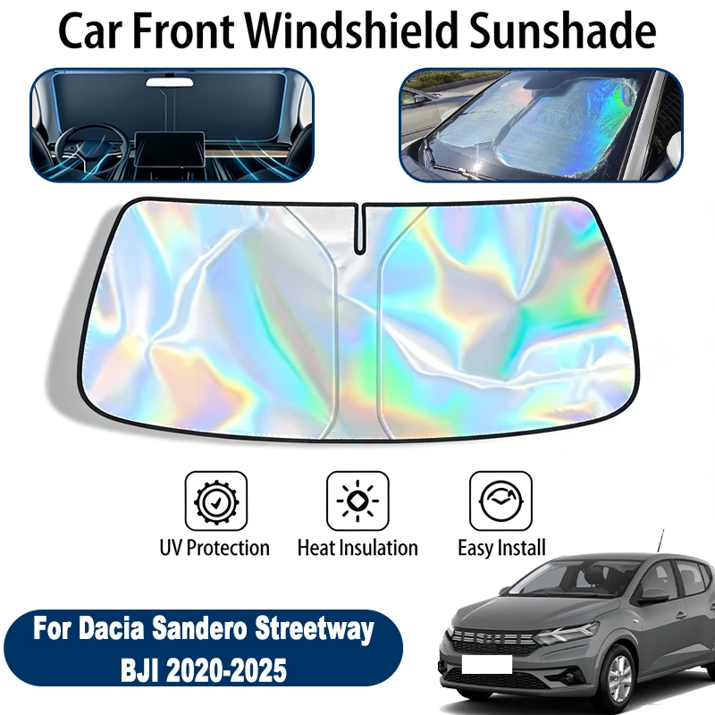 Windshield Sun Shade For Dacia Sandero Streetway BJI 20-25 Foldable UV Reflective Front Window Sun Protection Cover Accessories
Windshield Sun Shade For Dacia Sandero Streetway BJI 20-25 Foldable UV Reflective Front Window Sun Protection Cover Accessories