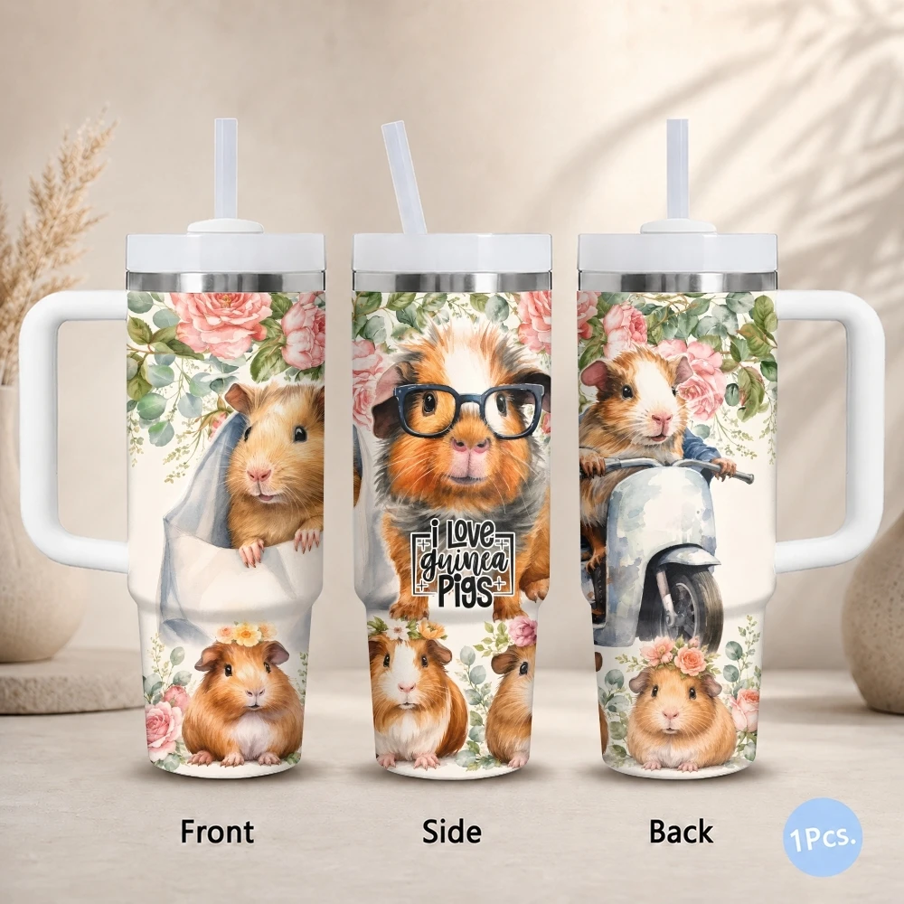 I love Guinea Pigs Vacuum Flasks 40oz Thermal Stainless Steel Tumbler with Handle Straw Leakproof Mug
I love Guinea Pigs Vacuum Flasks 40oz Thermal Stainless Steel Tumbler with Handle Straw Leakproof Mug