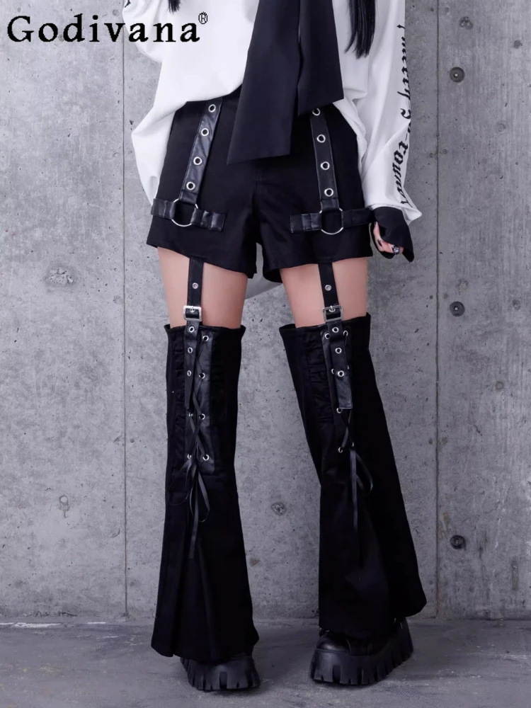 Harajuku Dark Subculture Black Shorts Leg Warmer Set Spring and Summer New Gothic Fashion Loose Shorts Leg Warmer 2 Pieces Set
Harajuku Dark Subculture Black Shorts Leg Warmer Set Spring and Summer New Gothic Fashion Loose Shorts Leg Warmer 2 Pieces Set