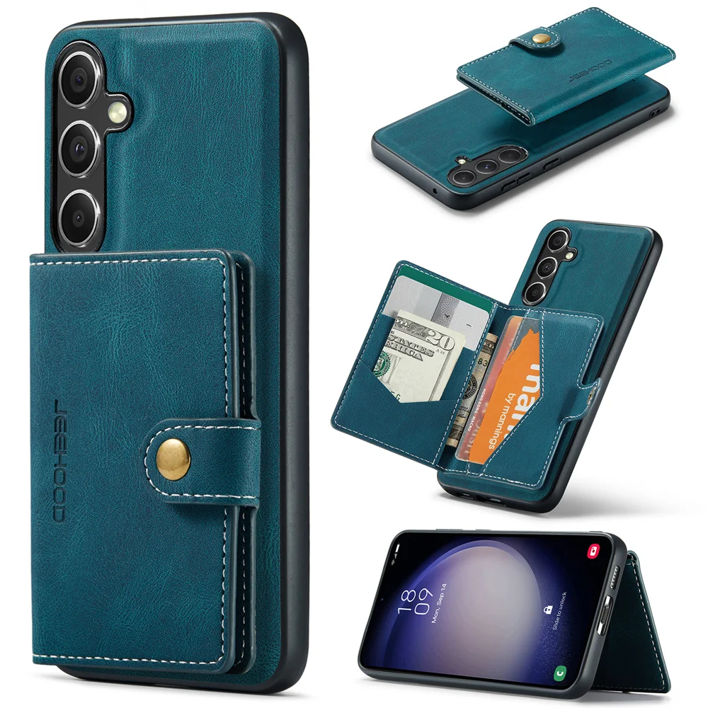 JEEHOOD 2 in 1 Detachable Wallet Leather Case for Samsung Galaxy S23 FE Shockproof Magnetic Closure Business Card Bag Case
JEEHOOD 2 in 1 Detachable Wallet Leather Case for Samsung Galaxy S23 FE Shockproof Magnetic Closure Business Card Bag Case