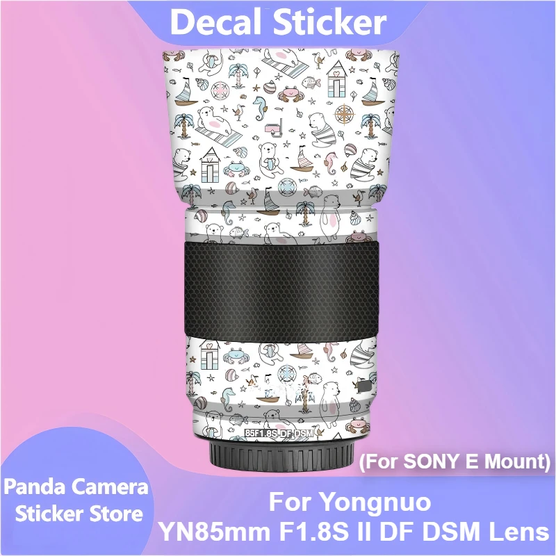 Для Yongnuo YN85mm F1.8S II DF DSM для SONY E крепление объектива наклейка защитная наклейка на кожу пленка защитное покрытие от царапин
Для Yongnuo YN85mm F1.8S II DF DSM для SONY E крепление объектива наклейка защитная наклейка на кожу пленка защитное покрытие от царапин