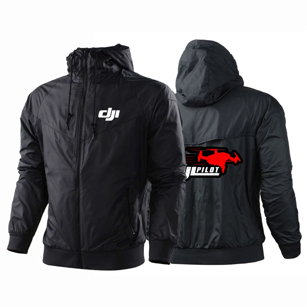 2024 Dji Professional Pilot Drone Men Spring Autumn Thin Windproof Casual Hooded Color Matching Fashion Printed Windbreaker Coat
2024 Dji Professional Pilot Drone Men Spring Autumn Thin Windproof Casual Hooded Color Matching Fashion Printed Windbreaker Coat