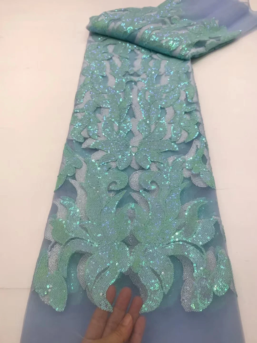 Latest Sequins Embroidery African Lace Fabric 2024 High Quality French Nigerian Sequins Lace Fabric For Women Dress Sew LJL2402
Latest Sequins Embroidery African Lace Fabric 2024 High Quality French Nigerian Sequins Lace Fabric For Women Dress Sew LJL2402