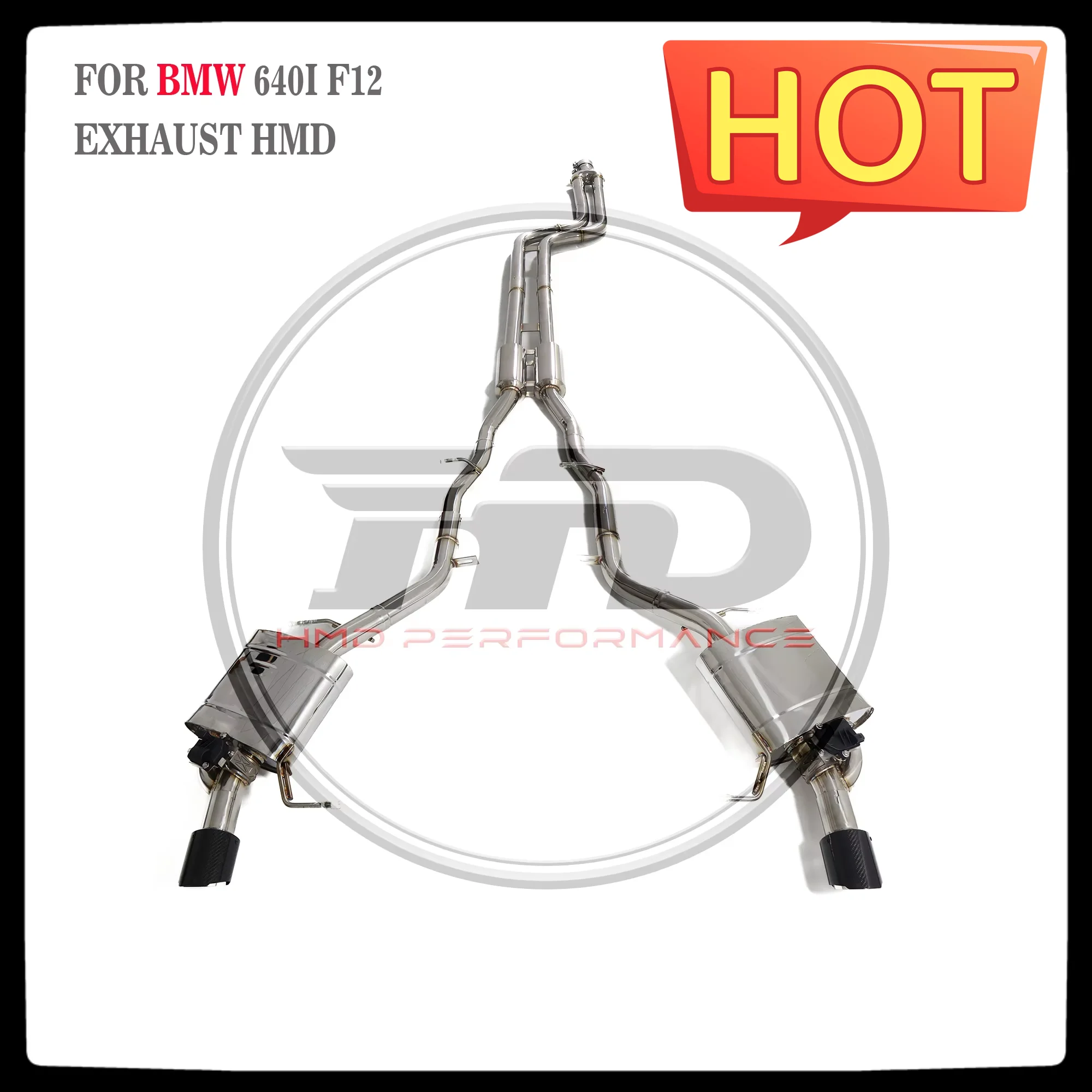 HMD Stainless Steel Exhaust System Performance Catback For BMW 640i F06 F12 F13 N55 Engine Muffler With Valve
HMD Stainless Steel Exhaust System Performance Catback For BMW 640i F06 F12 F13 N55 Engine Muffler With Valve