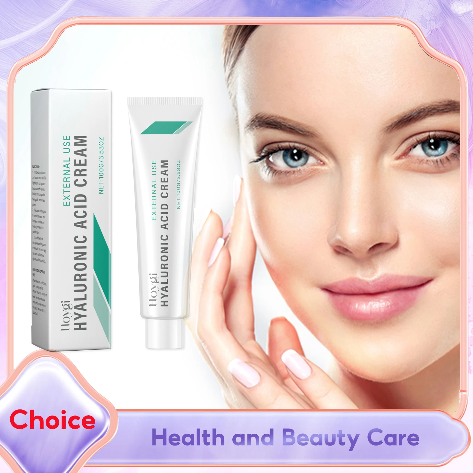 Hyaluronic Acid Moisturizing Cream Long-Lasting Hydration Quick Absorbing Firming Repairing Wrinkle Remover Skin Care Cosmetics
Hyaluronic Acid Moisturizing Cream Long-Lasting Hydration Quick Absorbing Firming Repairing Wrinkle Remover Skin Care Cosmetics