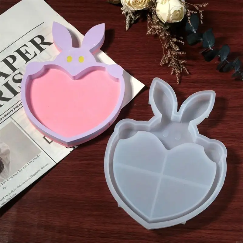 Y08C Creative Rabbits Resin Castes Sturdy Silicone Mold Stylish Dishes Tray Molds Accessory for Customes Craft Projects
Y08C Creative Rabbits Resin Castes Sturdy Silicone Mold Stylish Dishes Tray Molds Accessory for Customes Craft Projects