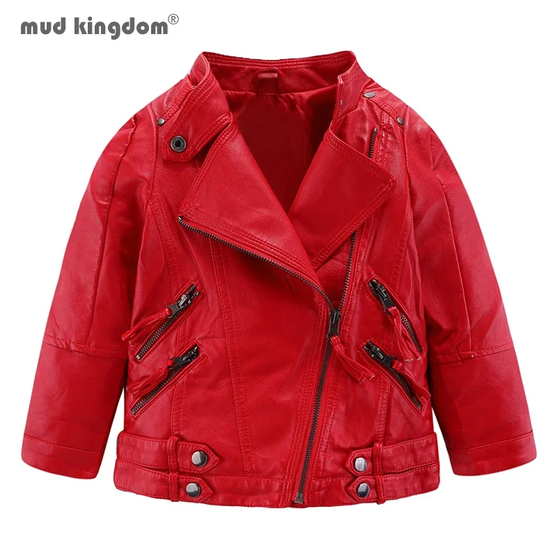 Mudkingdom Toddler PU Leather Jacket Loose Diagonal Zipper Turn-Down Collar Tops Boys Girls Fashion High Quality Spring Clothes
Mudkingdom Toddler PU Leather Jacket Loose Diagonal Zipper Turn-Down Collar Tops Boys Girls Fashion High Quality Spring Clothes