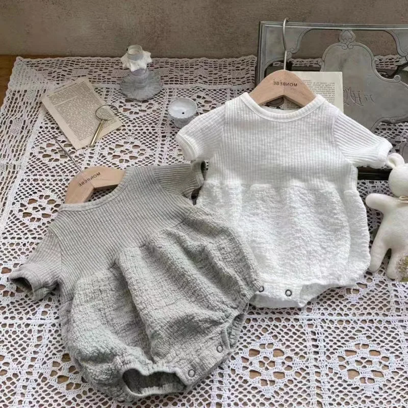 Korean Baby Summer Clothes Thin Pit Strip Bubble Sleeve Jumpsuit Ins Style Boy and Girl Baby Jumpsuit Summer
Korean Baby Summer Clothes Thin Pit Strip Bubble Sleeve Jumpsuit Ins Style Boy and Girl Baby Jumpsuit Summer